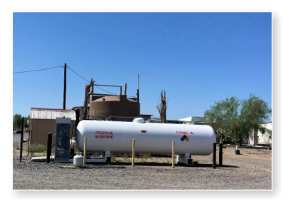 Propane refill station