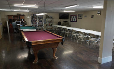 A pool table at our clubhouse at Dreamers RV Park in Salome, Arizona.